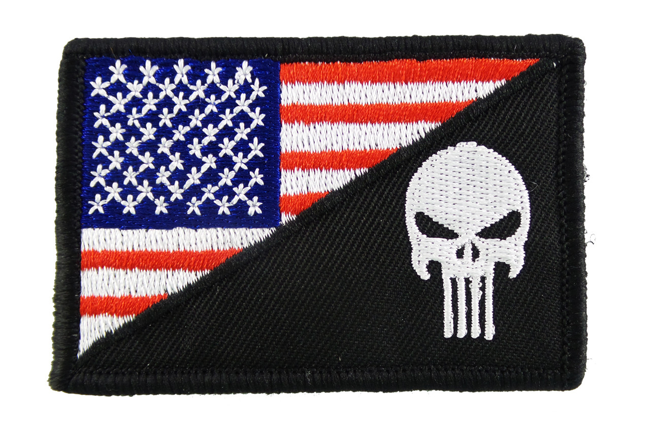 Punisher Patch Logo Skull Embroidered