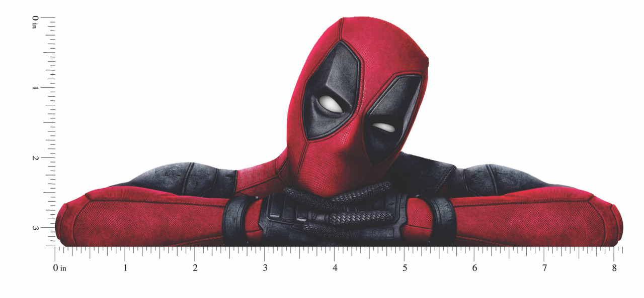 Deadpool Window Decal 3.25 x 8.125