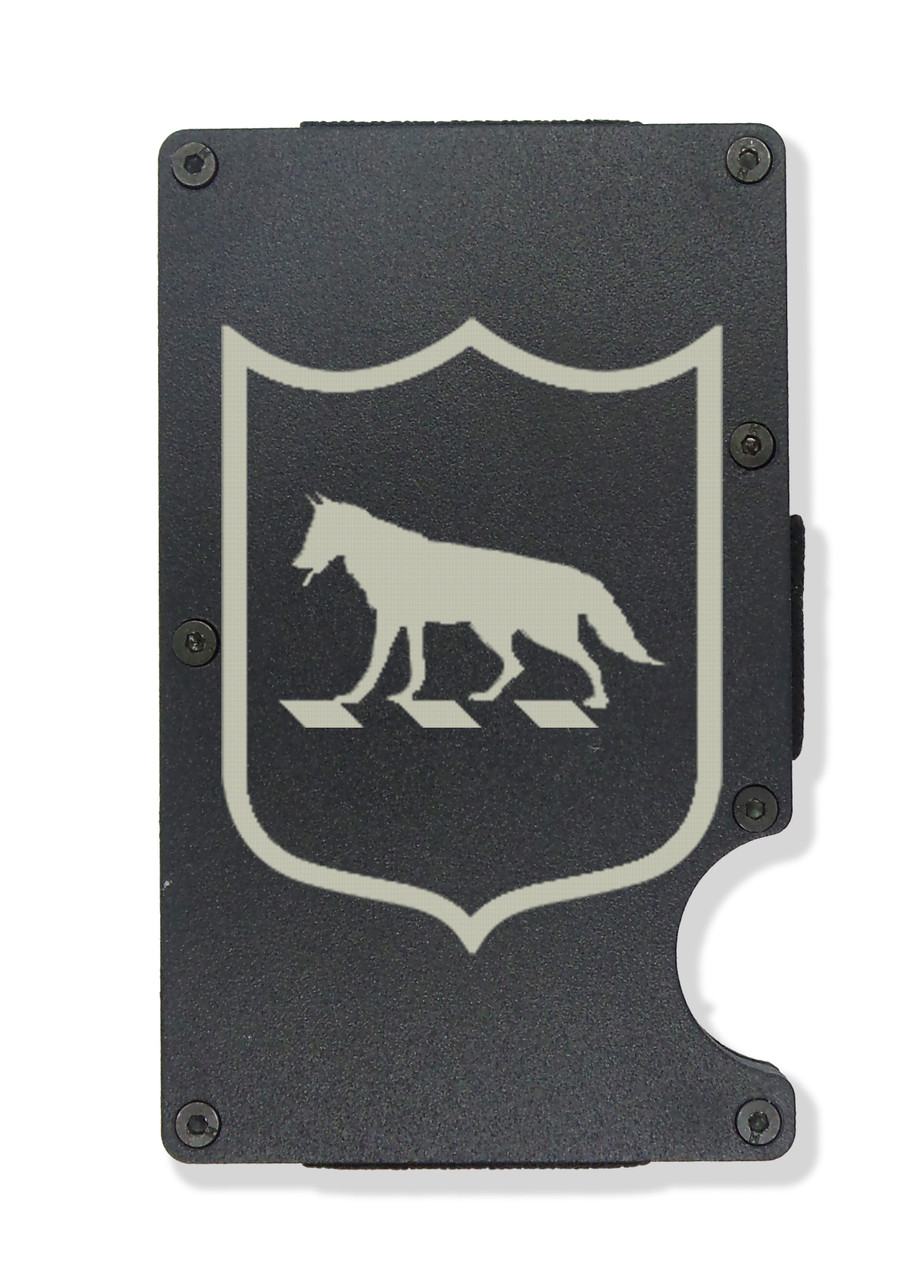 South Dakota National Guard Engraved Metal RFID Blocking Tactical