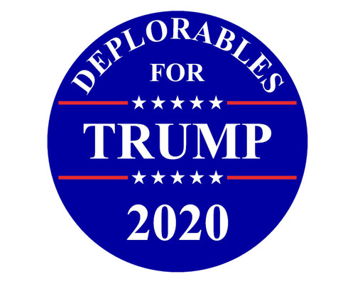 Deplorables for Trump Vinyl Decal Sticker for Cars Trucks Laptops etc. 5" Round