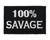 100% Savage Tactical Velcro Fully Embroidered Morale Tags Patch