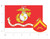 Marine Corps Flag USMC with Rank 3.22x5 Vinyl Decal Sticker for Cars Trucks Laptops etc...