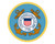 Coast Guard Emblem USCG Logo Vinyl Decal Sticker for Cars Trucks Laptops etc. Round
