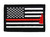 Firefighter Axe US Flag Thin Red Line Embroidered Velcro Morale Patch