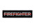 Firefighter Thin Red Line 1x4 Velcro Fully Embroidered Morale Tags Patch