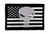 Skull American Flag Overlay Tactical Funny Velcro Fully Embroidered Morale Tags Patch
