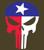 Texas Flag Skull Vinyl Decal Sticker for Cars Trucks Laptops etc. 5.5 x 3.9"