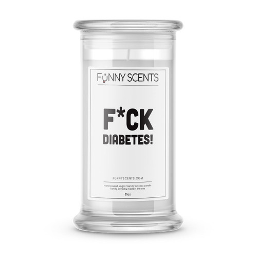 F*ck Diabetes! Funny Candles