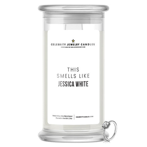 Smells Like Jessica White Jewelry Candle | Celebrity Jewelry Candles