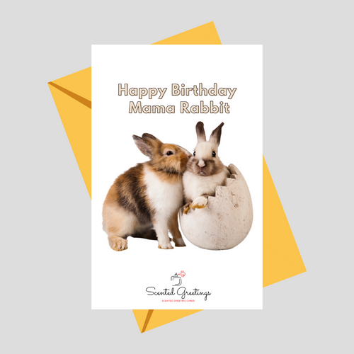Happy Birthday Mama Rabbit | Scented Greeting Cards