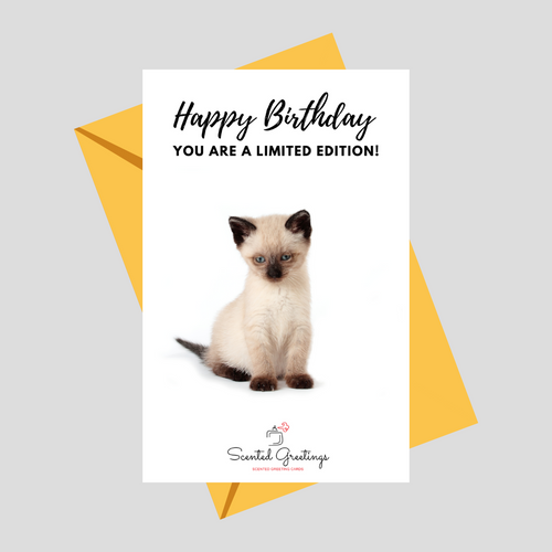 Happy Birthday You are a Limited Edition! Cat | Scented Greeting Cards