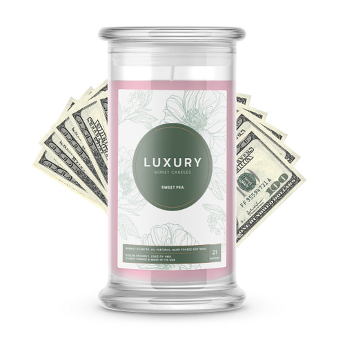 Sweet Pea Luxury Money Candles