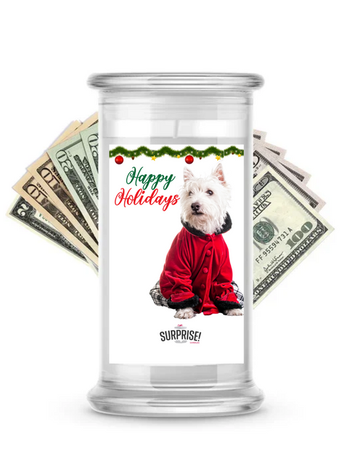 Happy Holidays | Christmas Surprise Cash Candles
