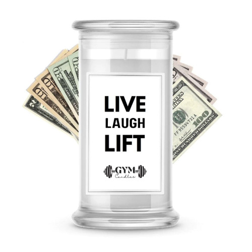 Live Laugh Lift | Cash Gym Candles