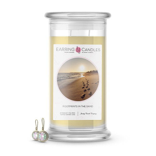 Footprints In The Sand | Earring Candles