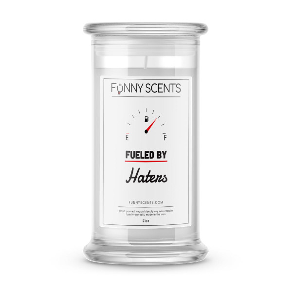 Fueled By Haters Funny Candles