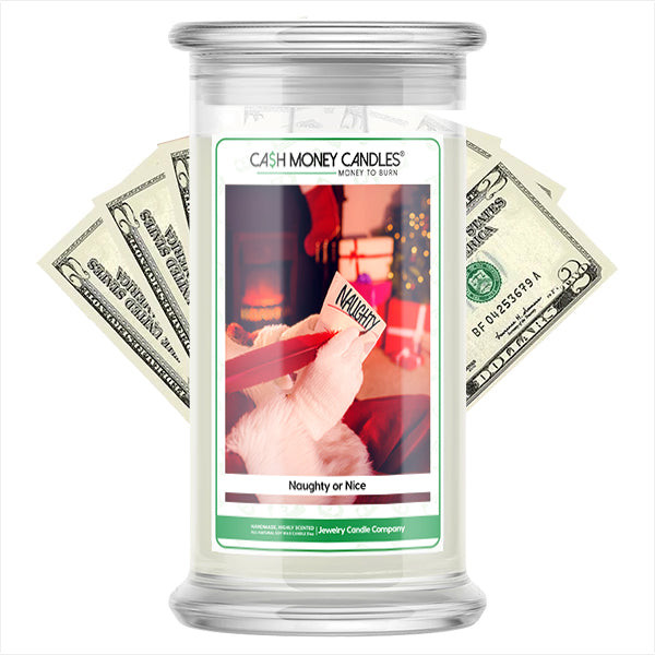 Naughty or Nice Cash Money Candles