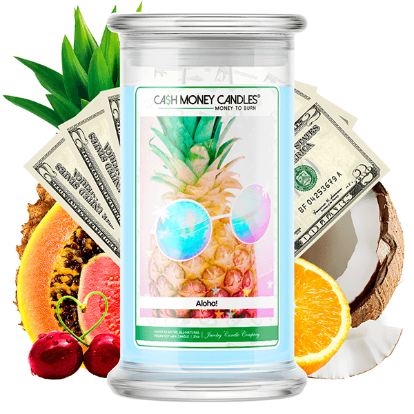Aloha! Cash Candle
