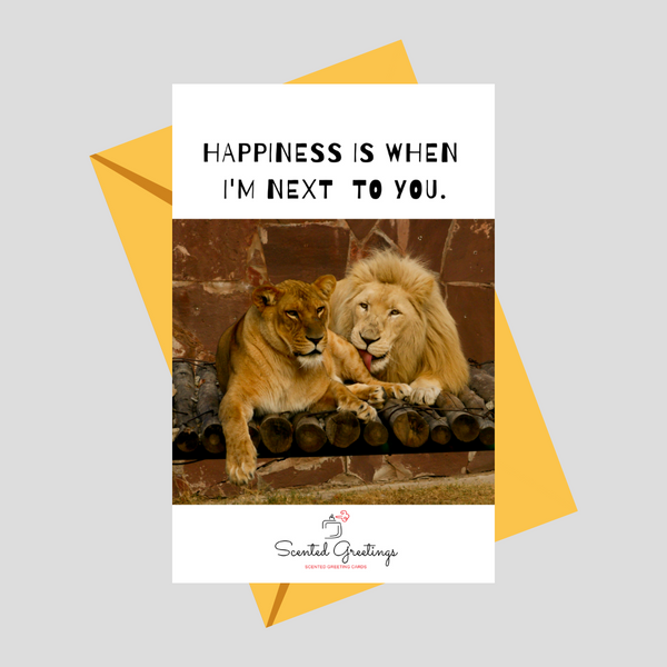 Happiness is when I'm next to You | Scented Greeting Cards