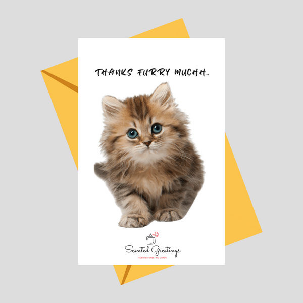 Thanks Furry Muchh.. | Scented Greeting Cards