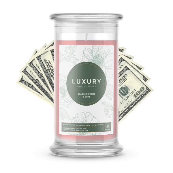 Black Cherries & Wine Luxury Money Candles