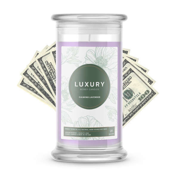 Calming Lavender Luxury Money Candles