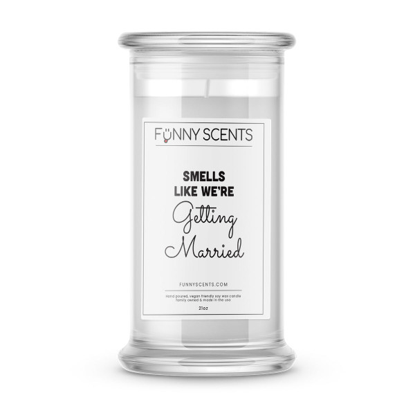 Smells Like We're Getting Married Funny Candles