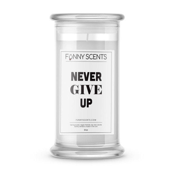 Never Give up Funny Candles