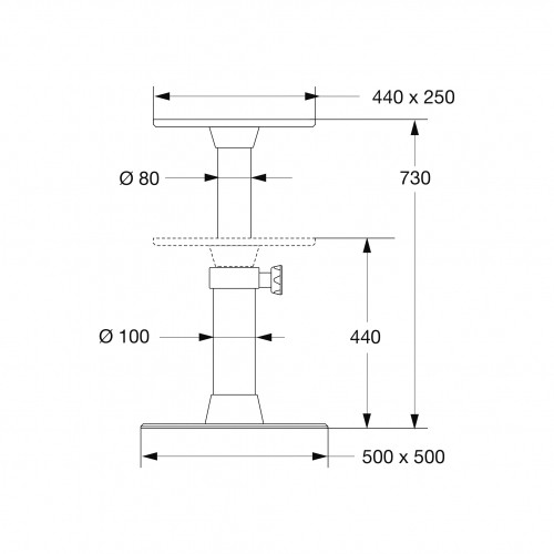 Telescopic Table Pedestal On Mobile Base Powered telescopic-table-pedestal-on-mobile-base-powered