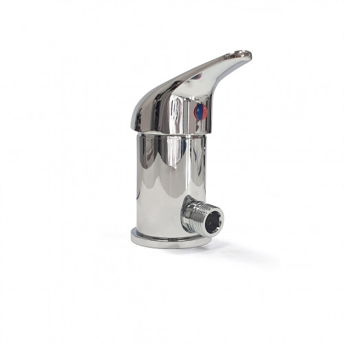Chromed Bulkhead Ceramic Mixer Shower Tap