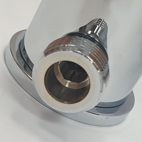 Chromed Bulkhead Ceramic Mixer Shower Tap