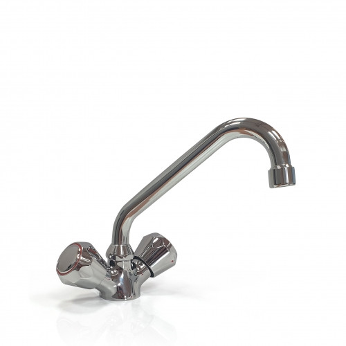 Traditional Mixer Tap Swivel with Curved Spout