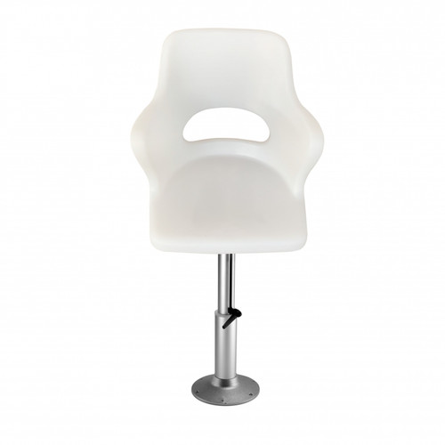 Commodore white helm seat made from rotomoulded polyethylene