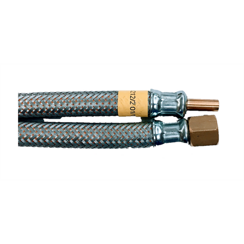 Force 10 armoured cooker hose with 3/8 SAE nut and 8mm standpipe