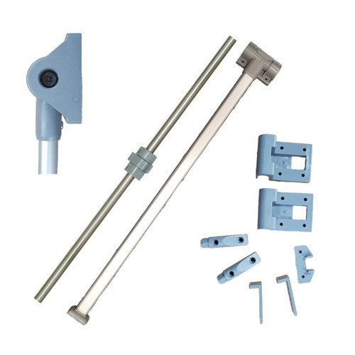 Sliding Campervan Table Rail System with Folding Leg Table (Complete Set)