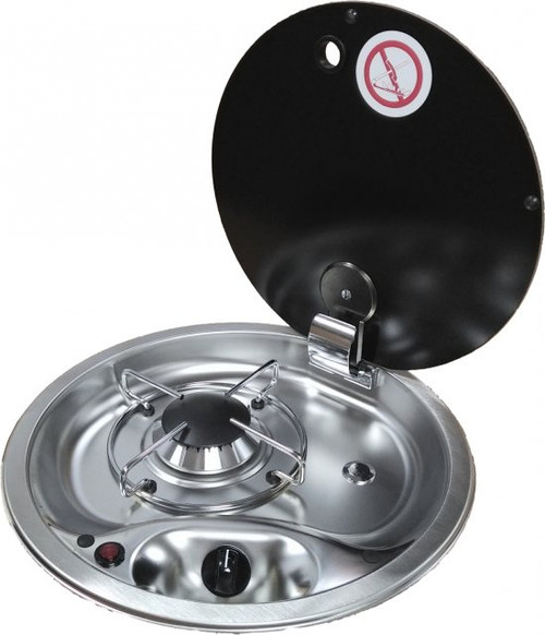 CAN 1 Burner Round Hob, Glass Lid : FC1345