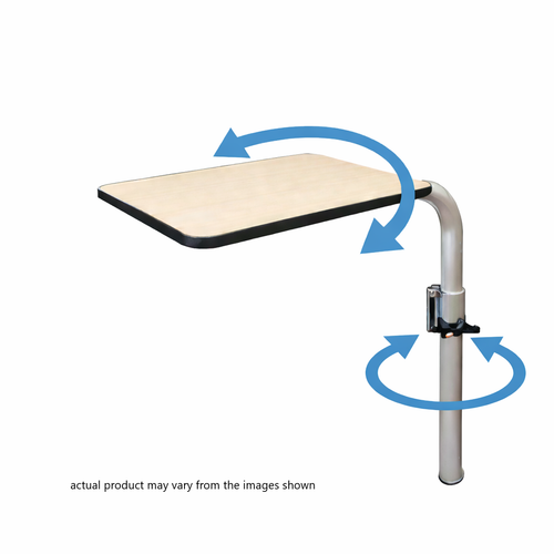 Aluminium Cranked Table Leg with 2 Clamps – Campervan Swing-Out Table Leg Kit (710mm)