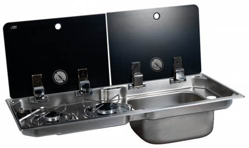 G10726 CAN FL1922R : 2 Burner Hob/RH Sink Combination