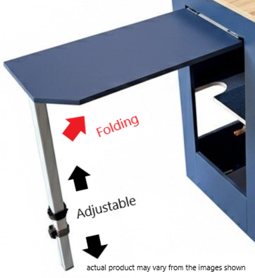 Black Silver Folding Telescopic Table Leg