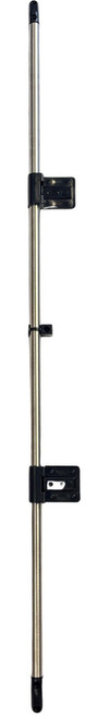 Budget Sliding Campervan & Caravan Table Rail System with Black Fittings.
