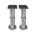 Pair of syncronized electric table pedestals, anodized light alloy