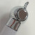 Water saving push button shower head with recessed container and hose