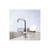 One handle basin mixer with fixed spout