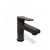 One handle basin mixer with fixed spout in Matt Black