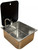 CAN LR1760 Rectangular Sink with Glass Lid.