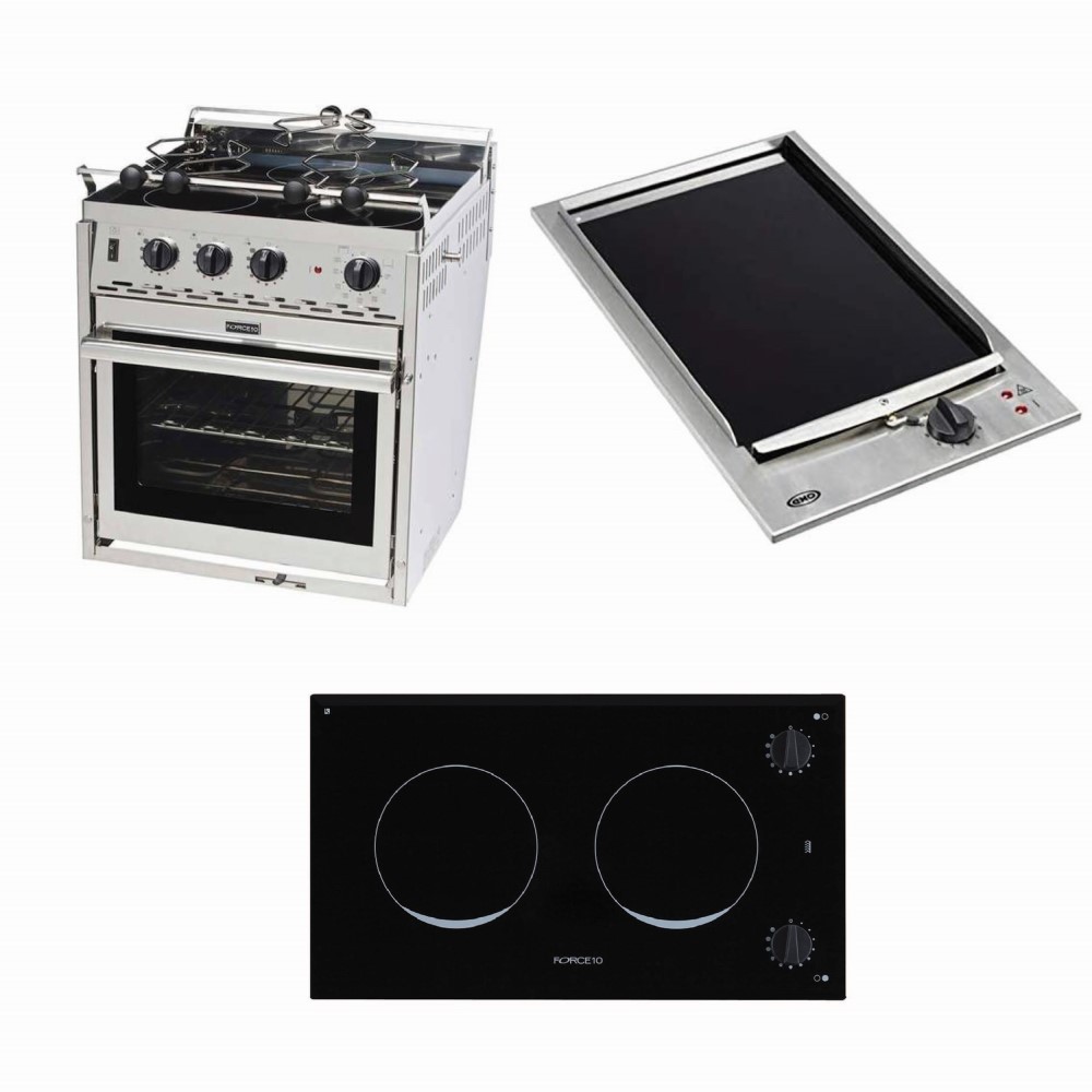 Electric marine cookers hobs plancha boat Force 10 Eno