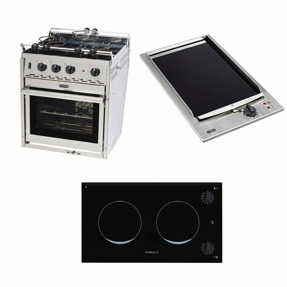 FORCE10 - 2 burner gimbaled gas cooker Euro compact - Force 10 2-Burner  w/Oven and Broiler - Gimbaled - Euro Compact