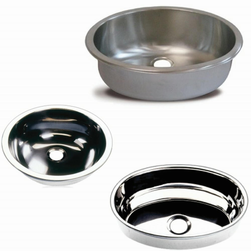 oval marine sink stainless steel boat