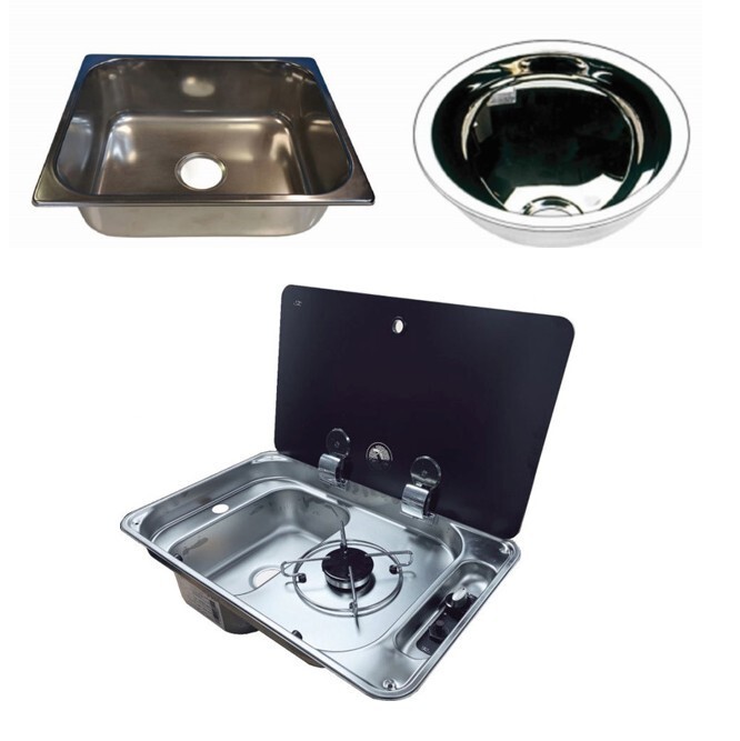 motorhome camper van caravan sinks basins
