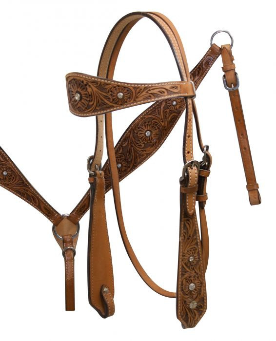 Tooled & Leather Tack Sets